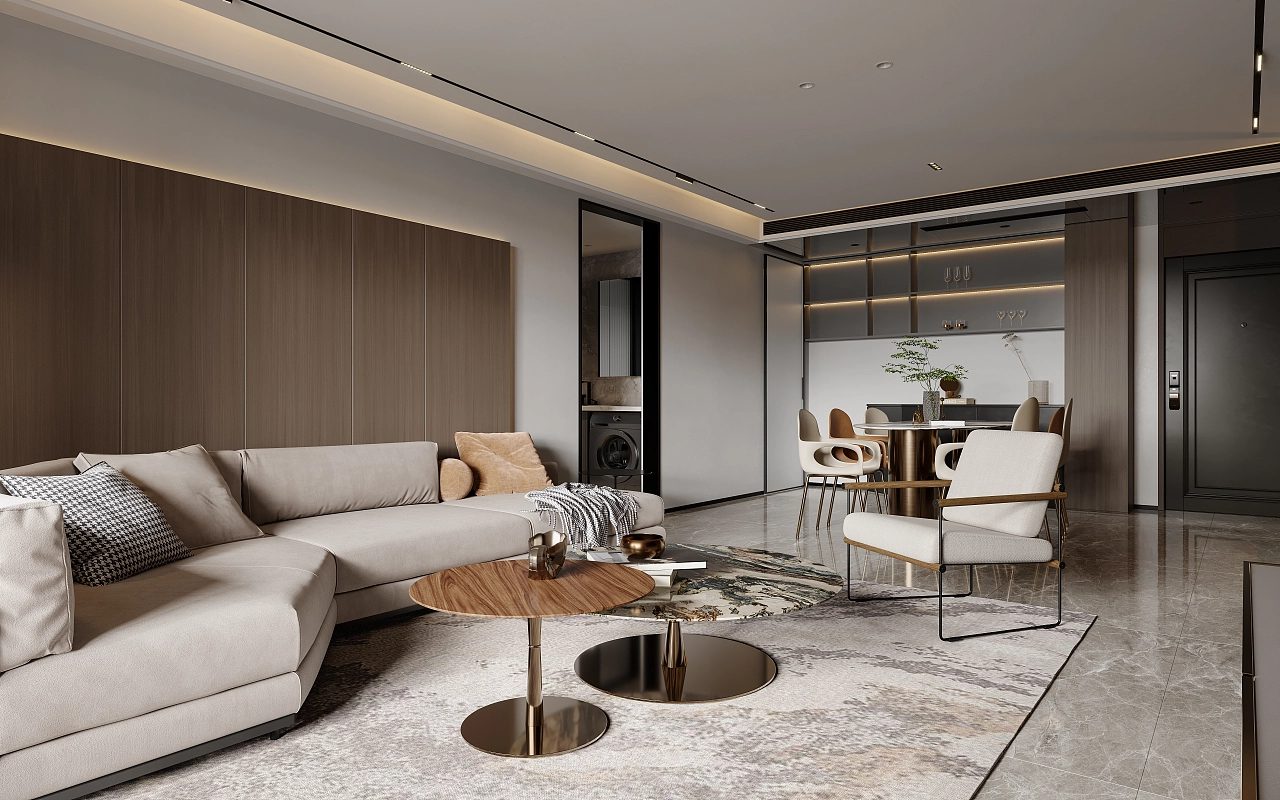 living room rendering